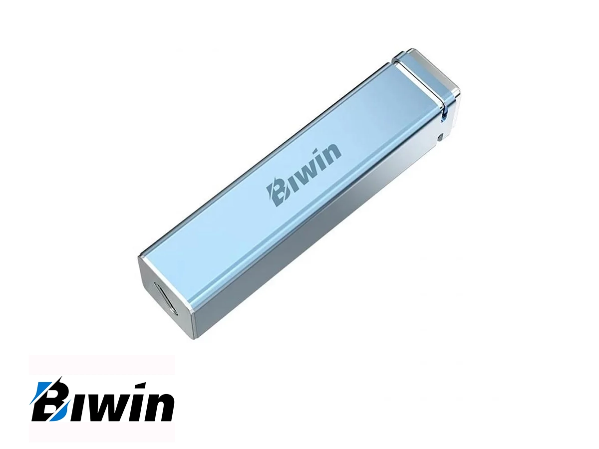 DISCO SOLIDO EXTERNO BIWIN 1TB PD2000 (BPD200001TB-RGL) CONEXION USB C, LECTURA 2050MB/S, BLUE vista 3