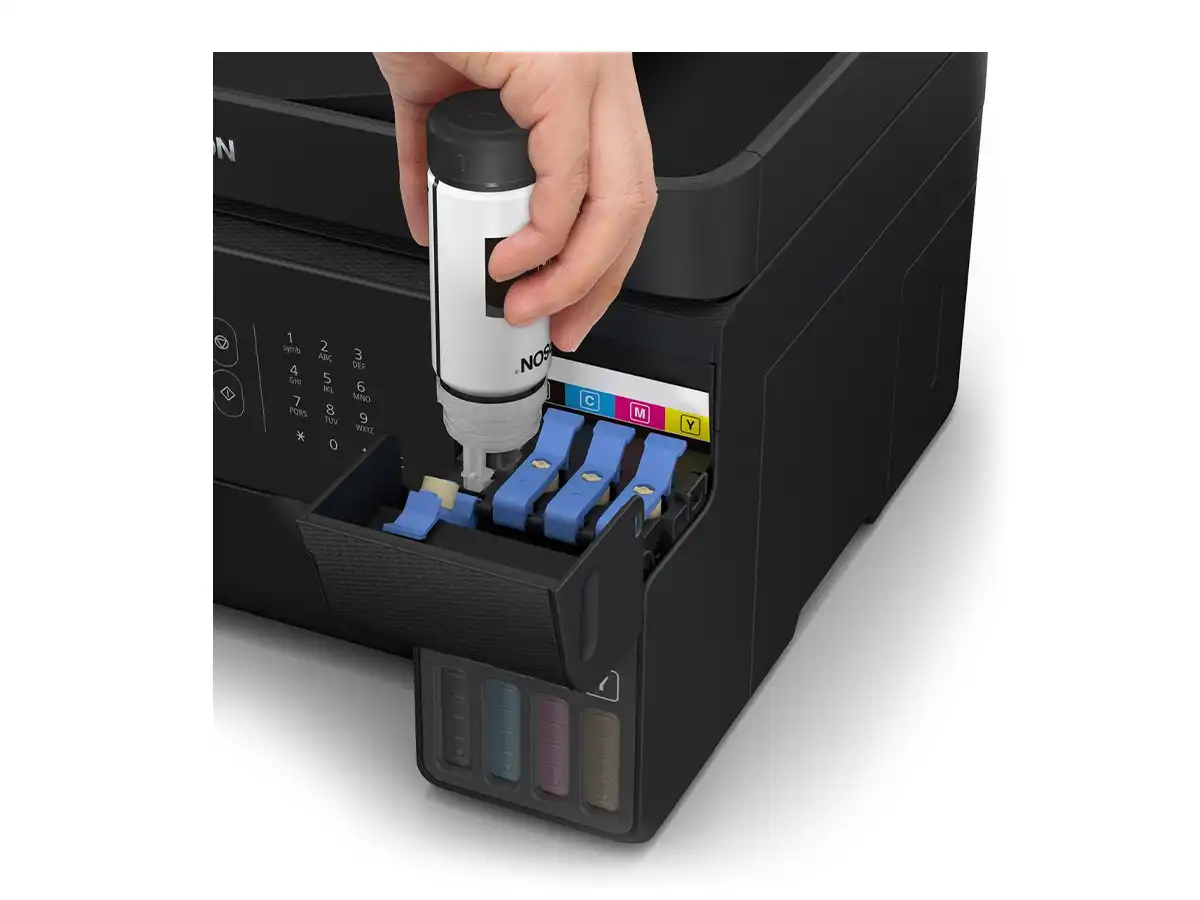 IMPRESORA EPSON MULTIFUNCIONAL L5590, C/ TANQUE IMPRIME ESCANEA FOTOCOPIA FAX WIFI ( C11CK57301) vista 4