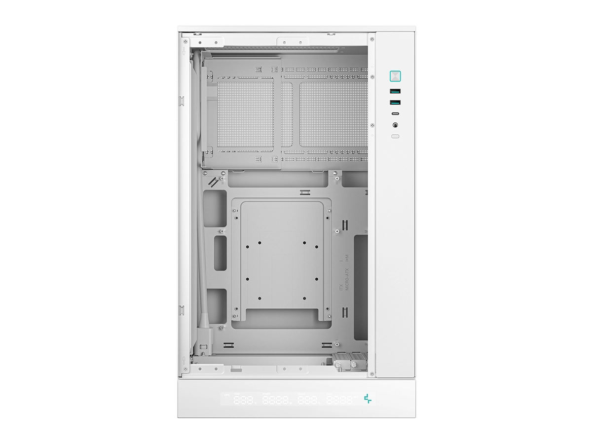 CASE DEEPCOOL CH270 DIGITAL WH (CACADE0142-E-3) PANEL DE VIDRIO, PANTALLA DE MONITORIZACION, BLANCO-34073 vista 4