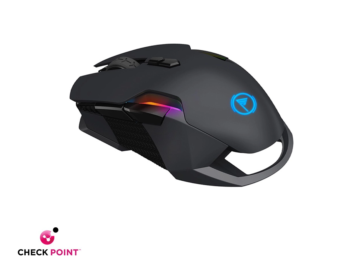 MOUSE CHECKPOINT MX300 GAMING (CP-MS-1003) HASTA 10.000 DPI, 9 BOTONES, RGB, NEGRO vista 3