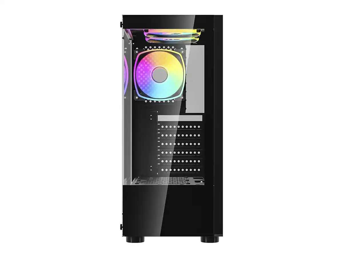 CASE GAMBYTE ARCANE S/FUENTE (CS-ARC3ARGWR-LG) PANEL DE VIDRIO, 3 VENTILADOR, LED ARGB, NEGRO vista 3