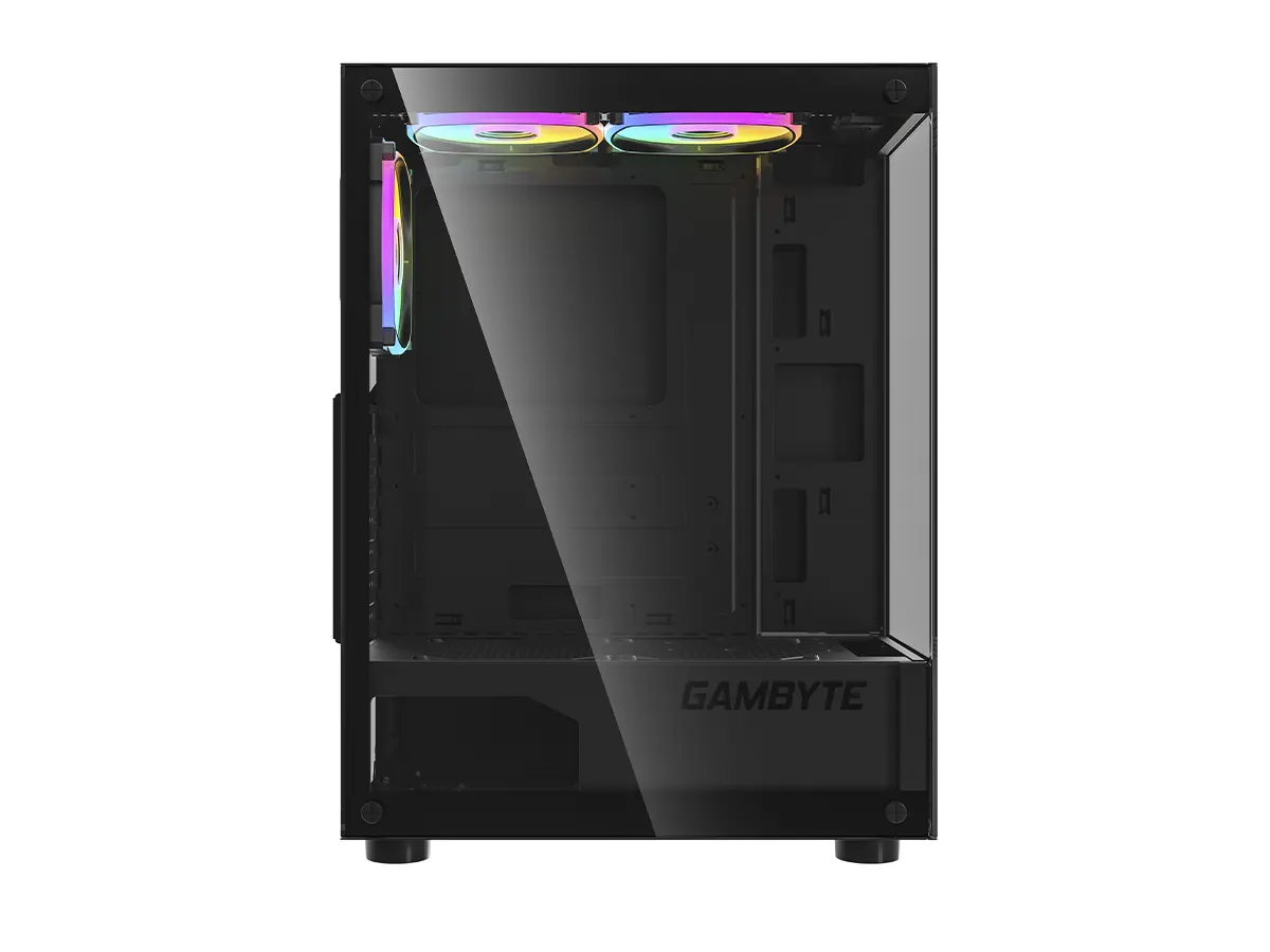 CASE GAMBYTE ARCANE S/FUENTE (CS-ARC3ARGWR-LG) PANEL DE VIDRIO, 3 VENTILADOR, LED ARGB, NEGRO vista 4