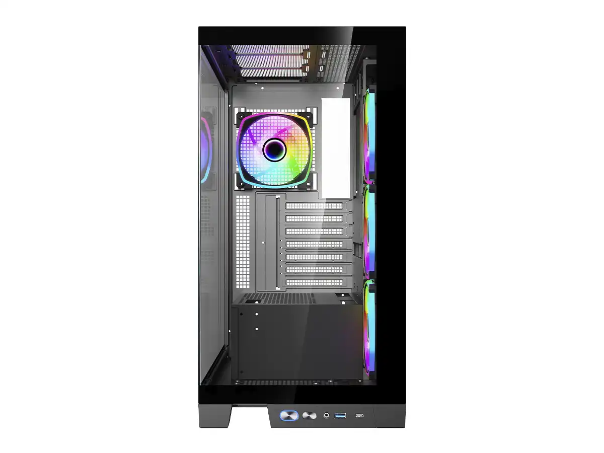 CASE GAMER GAMBYTE MAGUS S/FUENTE, NEGRO (CS-MAG4ARGWR-LG) PANEL DE VIDRIO, 4 VENTILADOR, LED ARGB vista 4