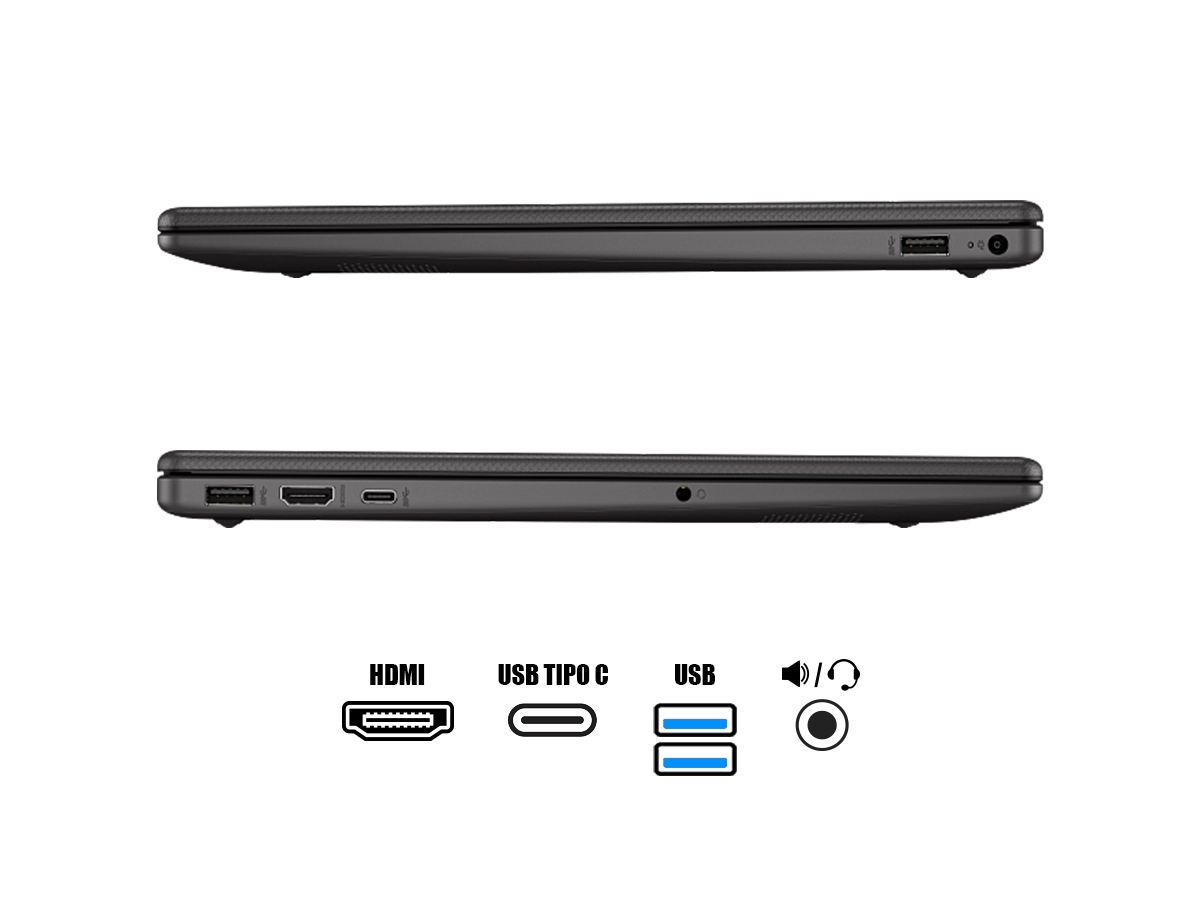 LAPTOP HP  CORE 5 120U  250R G10  16GB 512GB SSD 15.6 HD FREEDOS (D63YCAT-ABM) vista 3