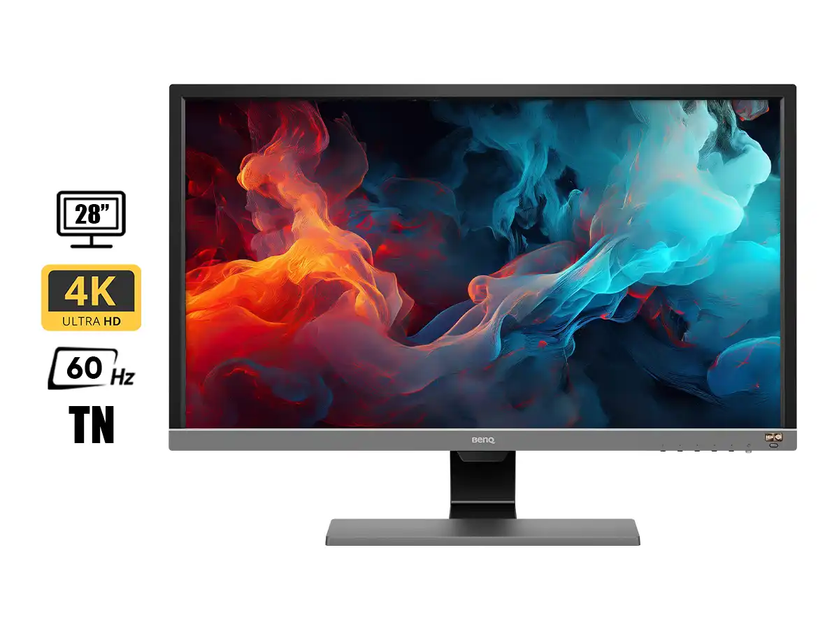 MONITOR BENQ 28 PULGADAS EL2870U (EL2870U) FRECUENCIA 60HZ, 4K, 1MS, 2 HDMI, 1 DISPLAYPORT, TN vista 2