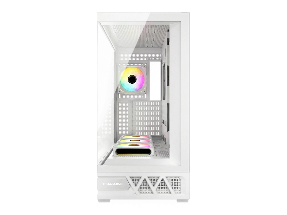 CASE ESGAMING ENKIDO-W (ENKIDO-W) S/FUENTE VIDRIO TEMPLADO, 7X FAN LED ARGB, BLANCO vista 3