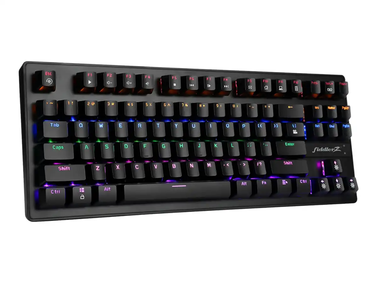 TECLADO GAMER FIDDLER KD900 (FD-KD900) MECANICO RGB, NEGRO, TKL 80% vista 2