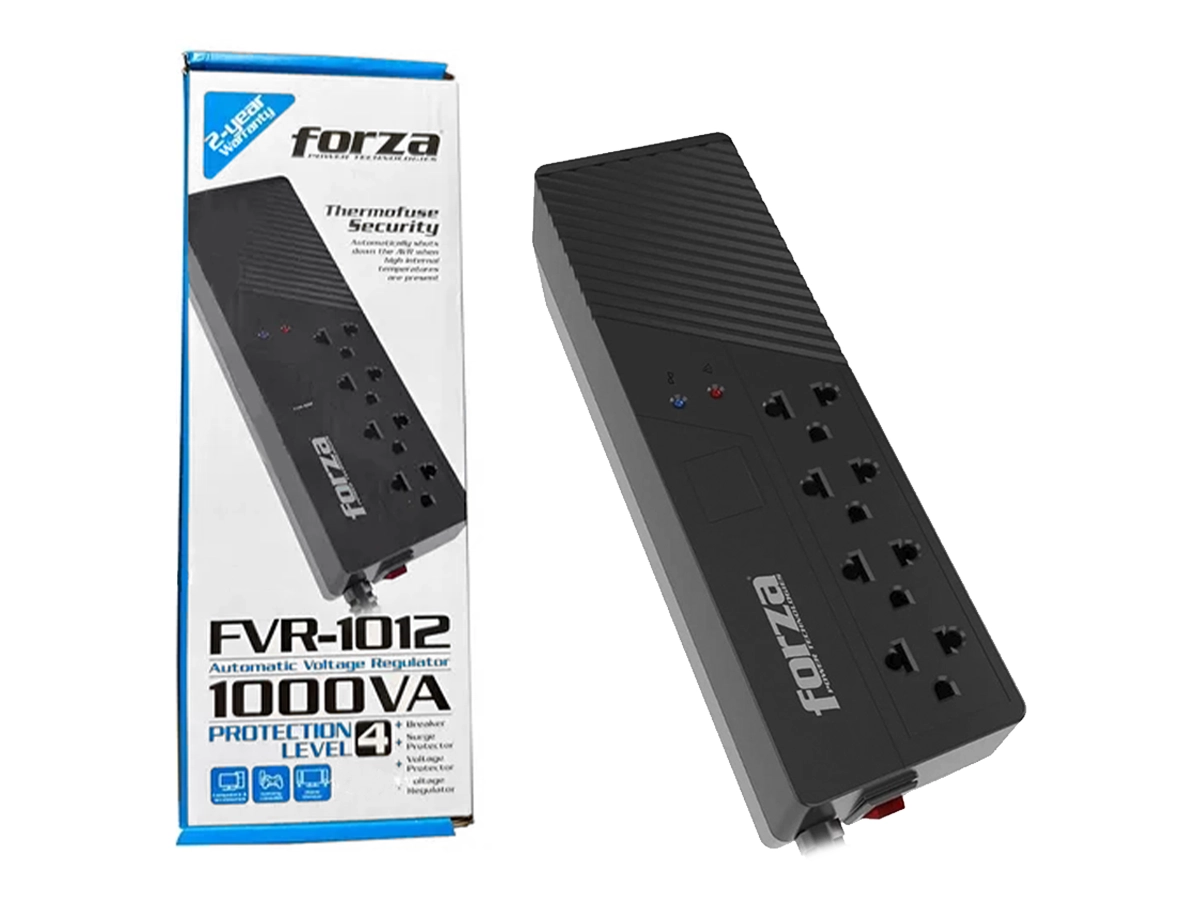 ESTABILIZADOR FORZA  1000VA 4 TOMAS (FVR-1012)