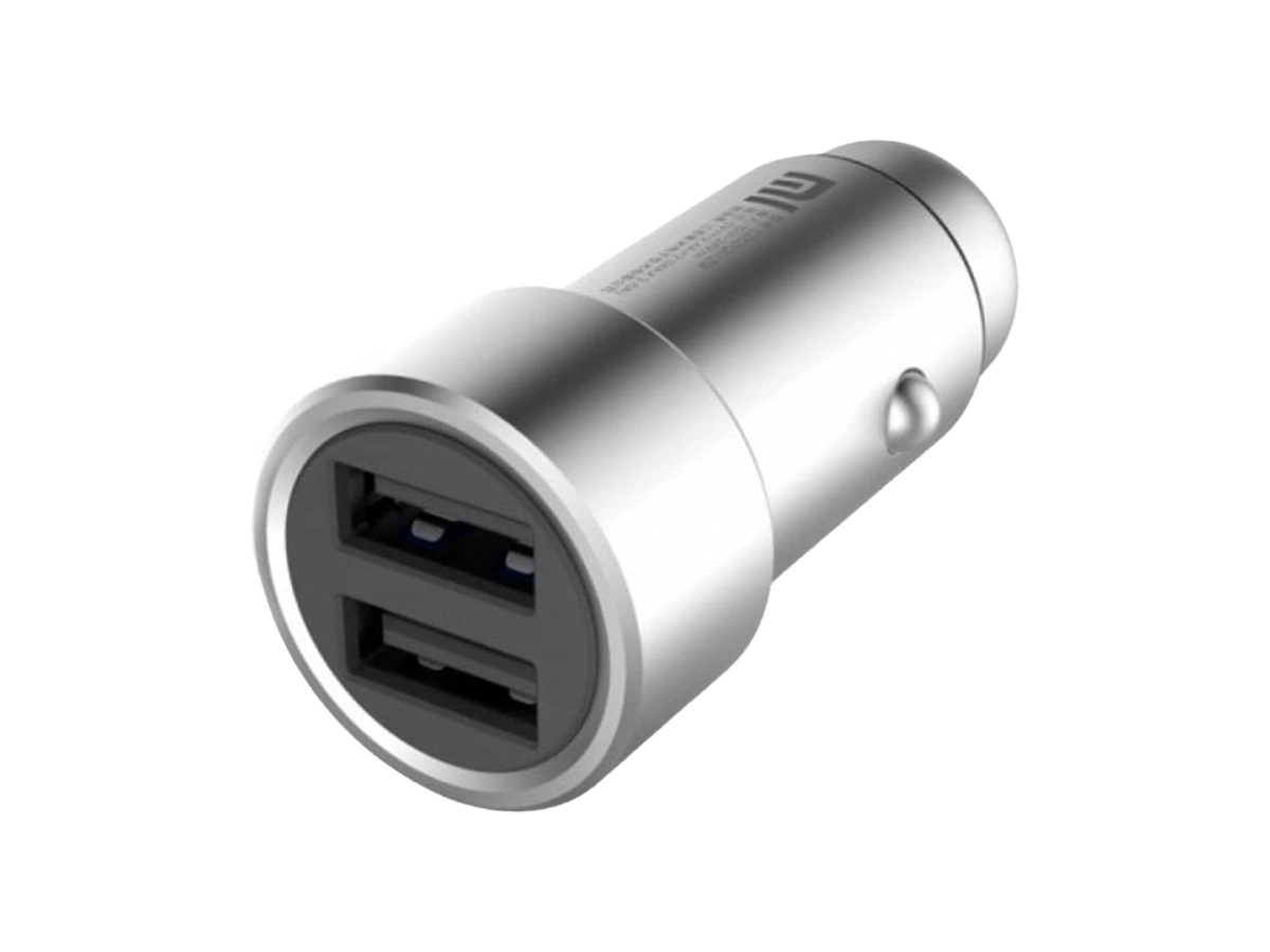 CARGADOR XIAOMI PARA COCHES 2 PUERTOS USB, ENTRADA 12-24V  2.4A X2, SALIDA 5.0V 2.4A X2, COLOR PLATA (GDS4048GL) vista 2