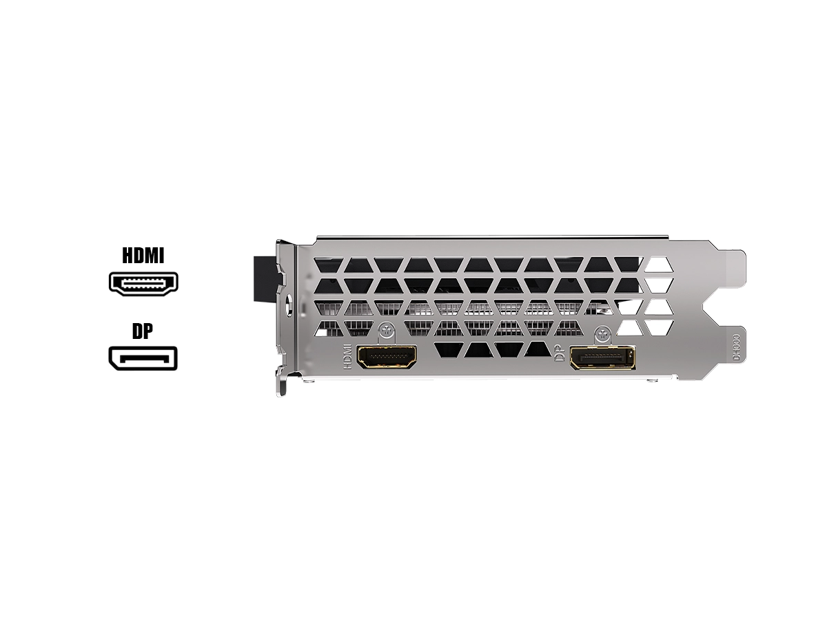 TARJETA DE VIDEO GIGABYTE RX 6500 XT EAGLE 4GB DDR6 (GV-R65XTEAGLE-4GD) RADEON 64 BITS, 2 VENTILADORES vista 3