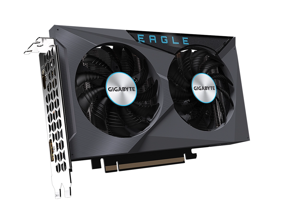 TARJETA DE VIDEO GIGABYTE RX 6500 XT EAGLE 4GB DDR6 (GV-R65XTEAGLE-4GD) RADEON 64 BITS, 2 VENTILADORES vista 4