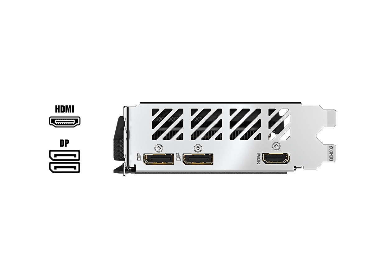 TARJETA DE VIDEO GIGABYTE RX 9050 8GB GAMING 128 BIT PCI 5.0 GDDR6 (GV-R9050GAMING OC-8GD) 3 VENTILADORES vista 3