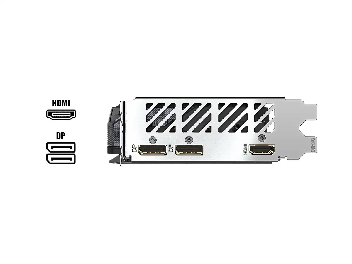 TARJETA DE VIDEO GIGABYTE RX 9060XT 16GB GAMING 128 BIT PCI 5.0 GDDR6 (GV-RX9060XTGAMING OC-16GD) 3 VENTILADORES vista 3