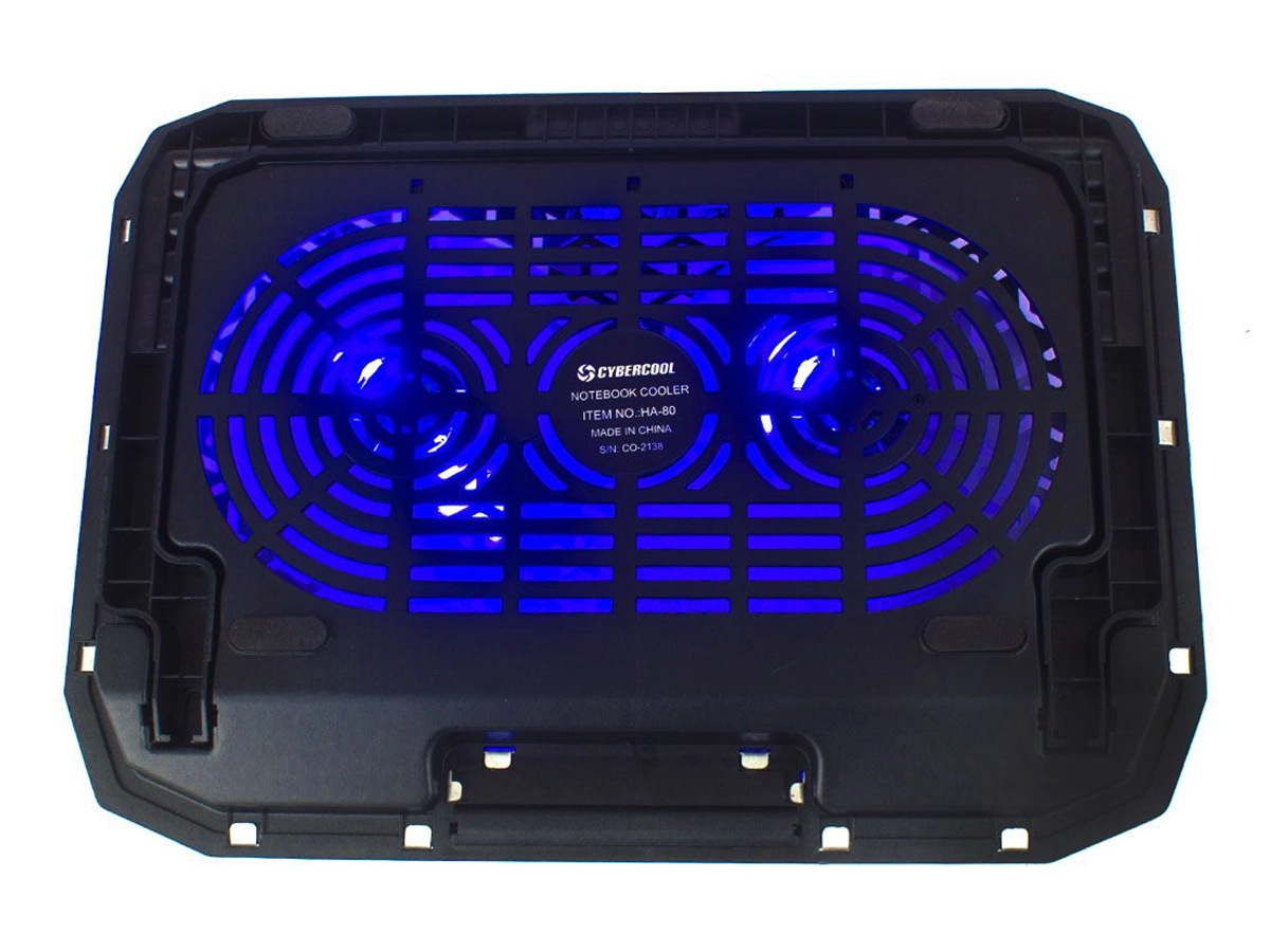 COOLER PARA LAPTOP CYBERCOOL, A80 DE ALUMINIO ( HA-80 ) vista 3