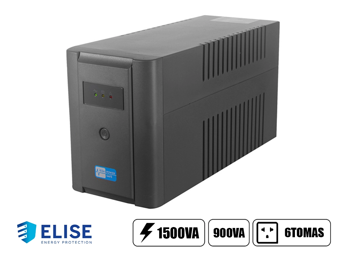 UPS INTERACTIVO ELISE IPS 1500VA 6 TOMAS ( IPS-1500-LED) vista 2