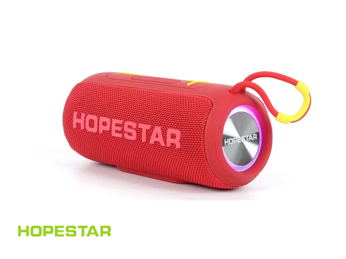 PARLANTE HOPESTAR INALAMBRICO PORTABLE P26 (IPX6P33) INTERFAZ USB, BT, ROJO vista 3
