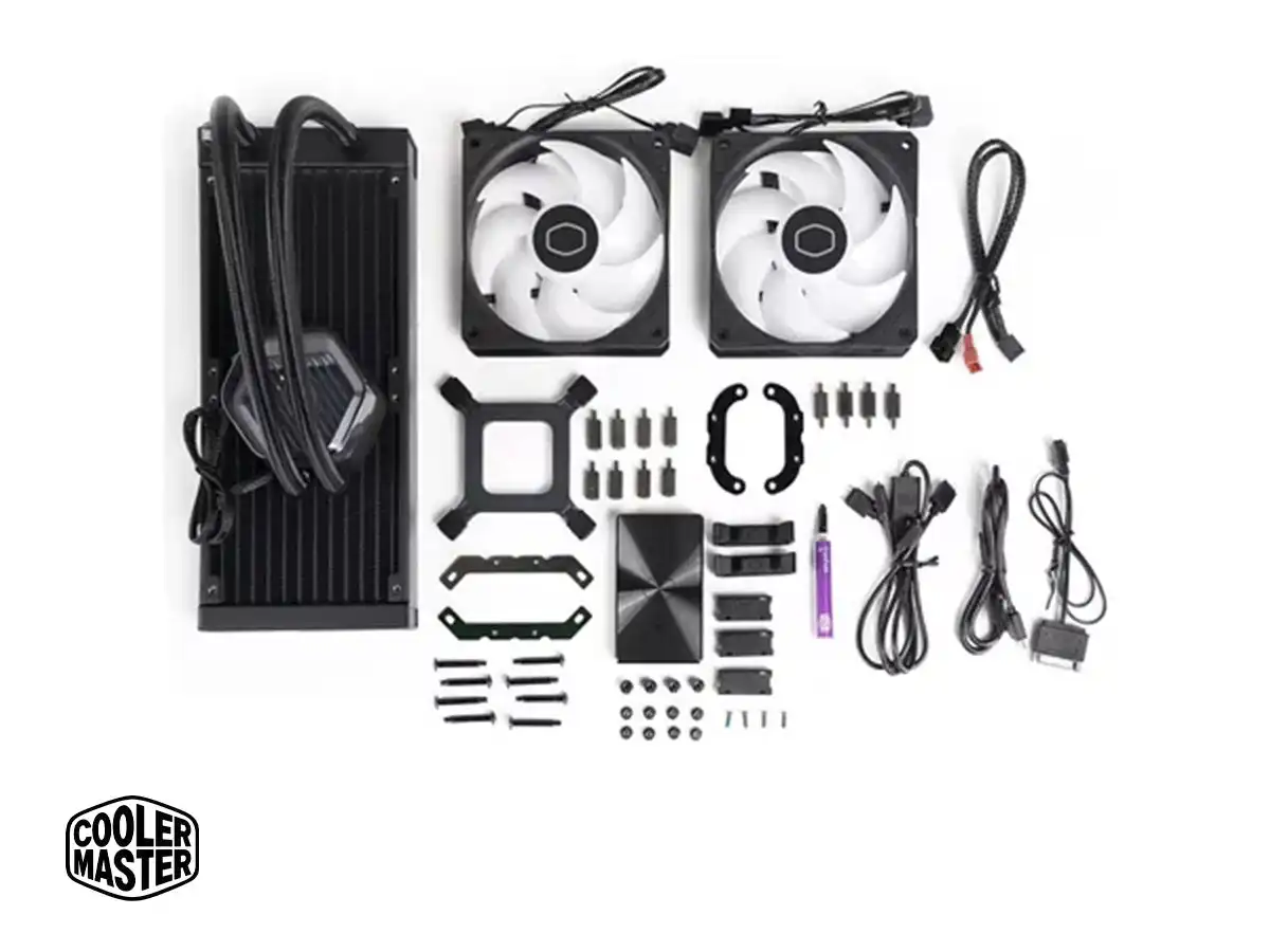 SISTEMA DE ENFRIAMIENTO LIQUIDO COOLER MASTER MASTERLIQUID 240 ATMOS (MLX-D24M-A25PZ-R1) 2 VENTILADORES, 240MM, LED ARGB vista 4