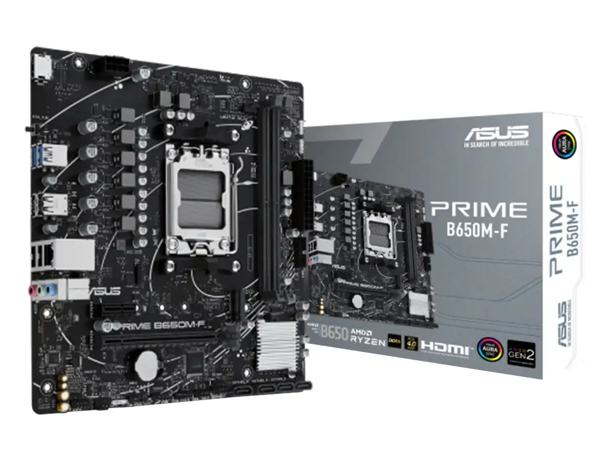 PLACA MADRE ASUS PRIME B650M-F(PRIME-B650M-F) SOCKET AM5, RAM DDR5
