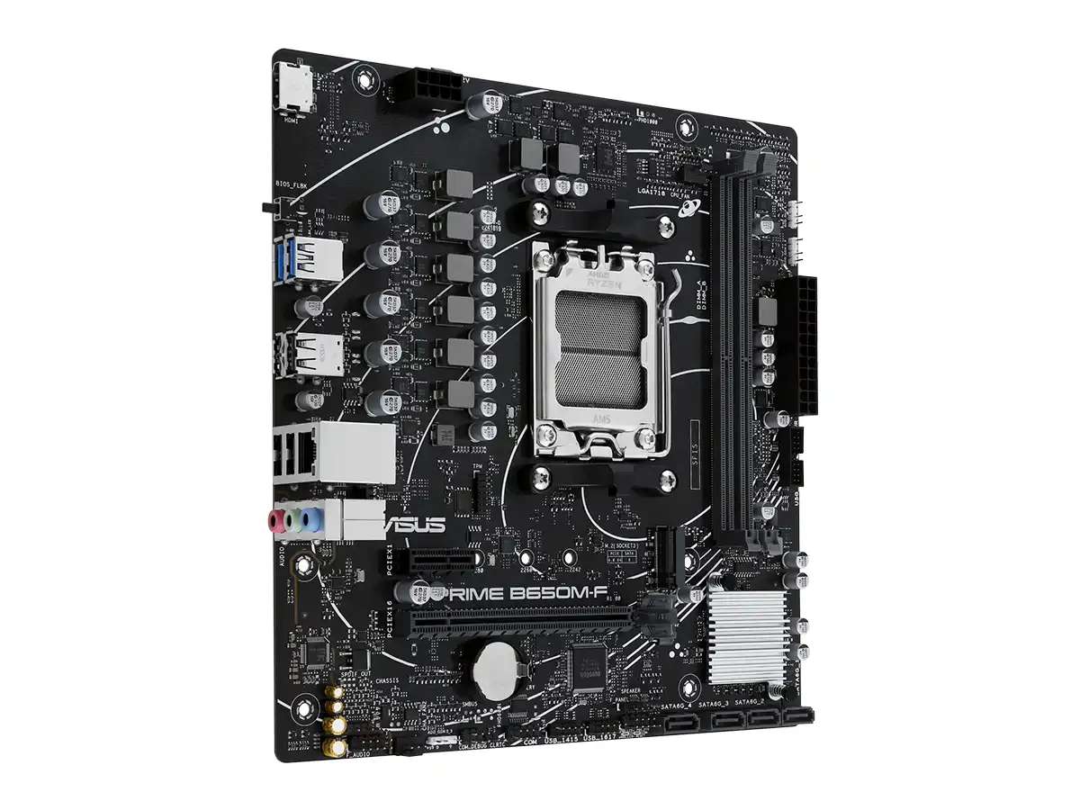 PLACA MADRE ASUS PRIME B650M-F(PRIME-B650M-F) SOCKET AM5, RAM DDR5 vista 4