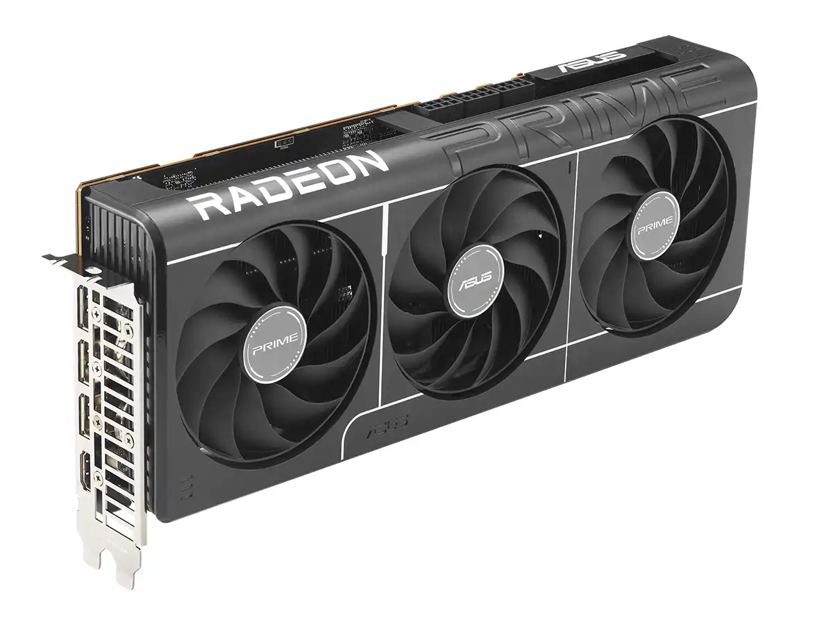 TARJETA DE VIDEO ASUS RX 9070 XT 16GB PRIME OC (PRIME-RX9070XT-O16G) RADEON 256BITS, 3 VENTILADORES vista 4