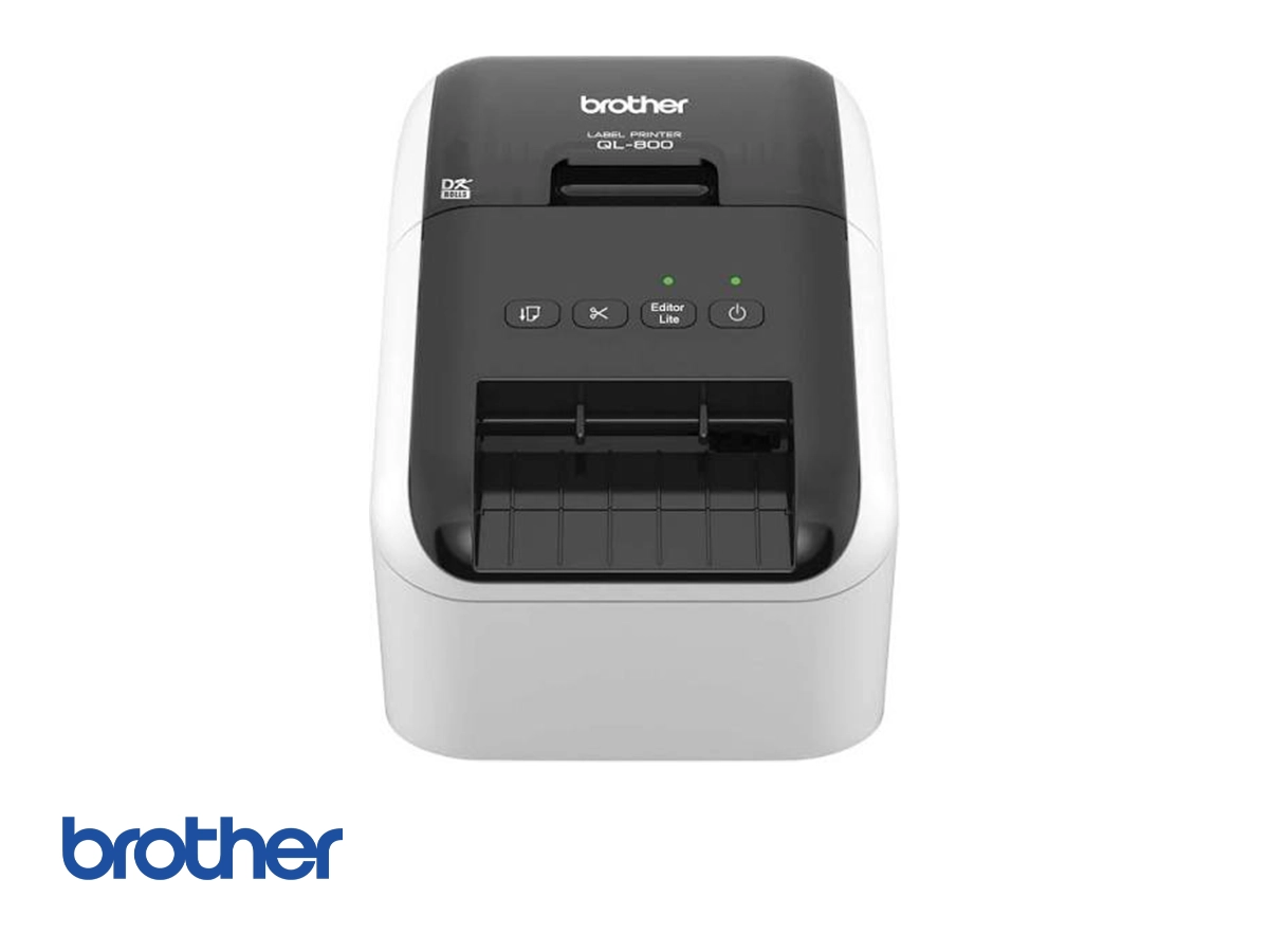 ETIQUETADORA BROTHER QL800 (QL800) IMPRIME EN NEGRO Y ROJO vista 2