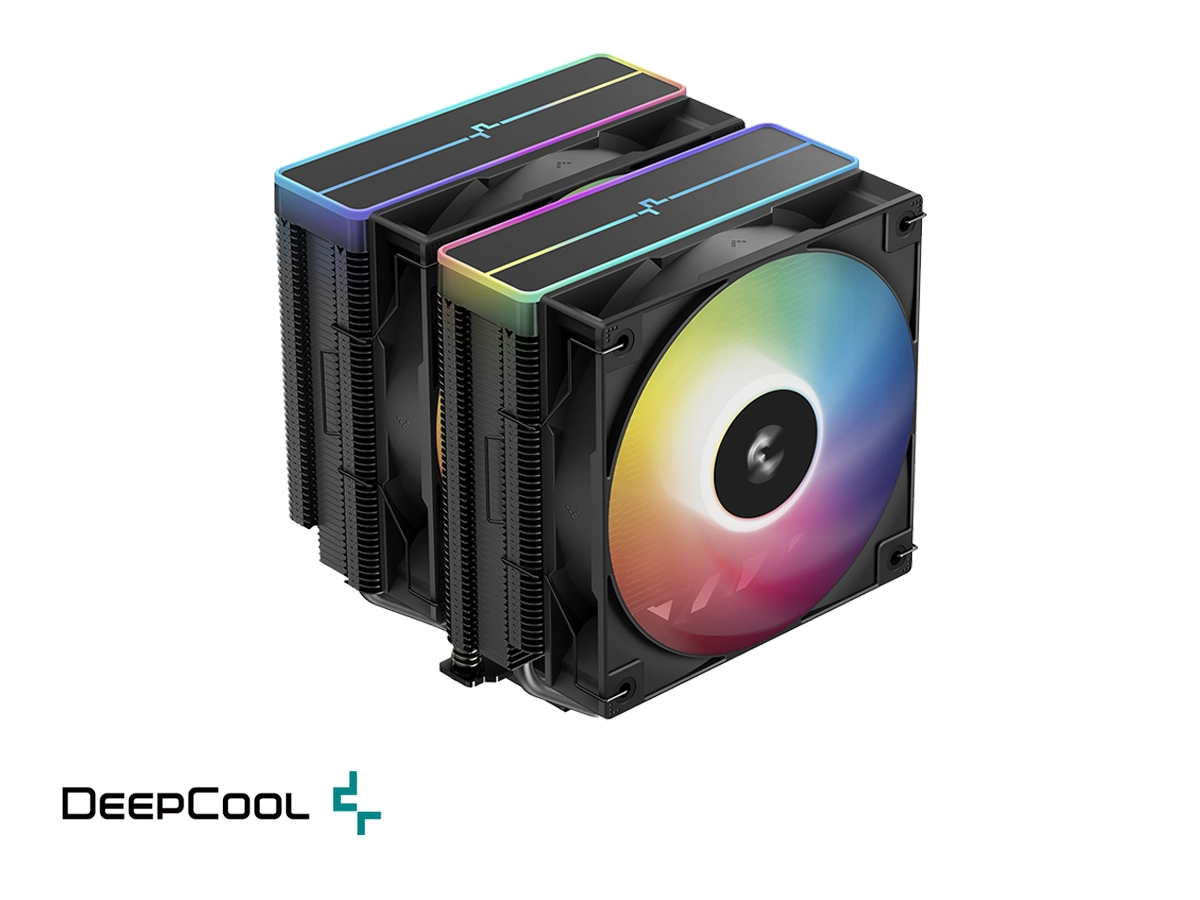 COOLER PARA PROCESADOR, DEEPCOOL AG620 BK V2  ARGB, 157X129X136MM, 2 VENTILADORES, MATERIAL DE ALUMINIO (R-AG620-BKAMMN-GJD) vista 3