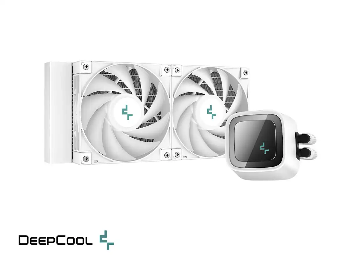 SISTEMA DE ENFRIAMIENTO LIQUIDO DEEPCOOL LS520 WH (R-LS520-WHAMNT-G-1) 2 VENTILADORES, 240MM, LED ARGB vista 3