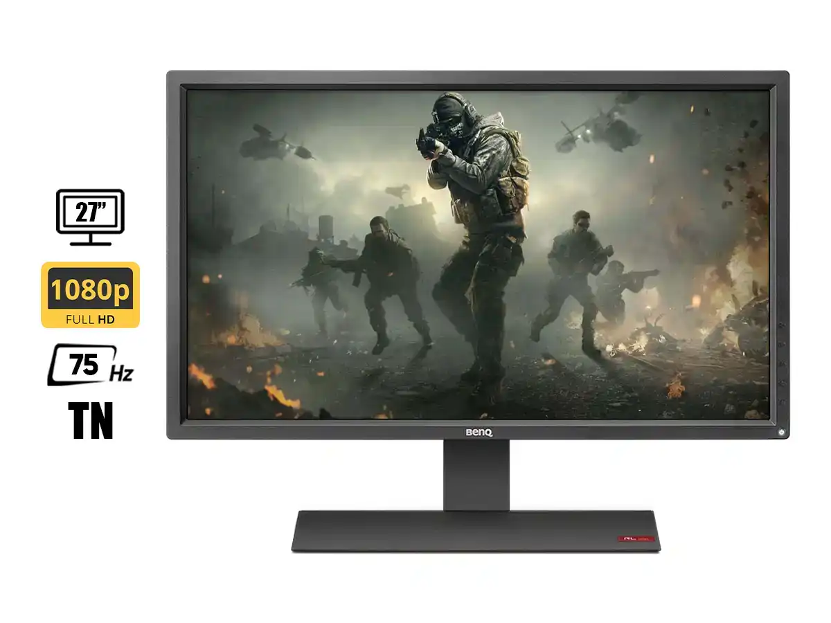 MONITOR ZOWIE 27 PULGADAS RL2755 (RL2755) GAMING 75HZ, FHD, 1MS, 2 HDMI, 1 VGA, 1 DVI, ALTAVOCES vista 2