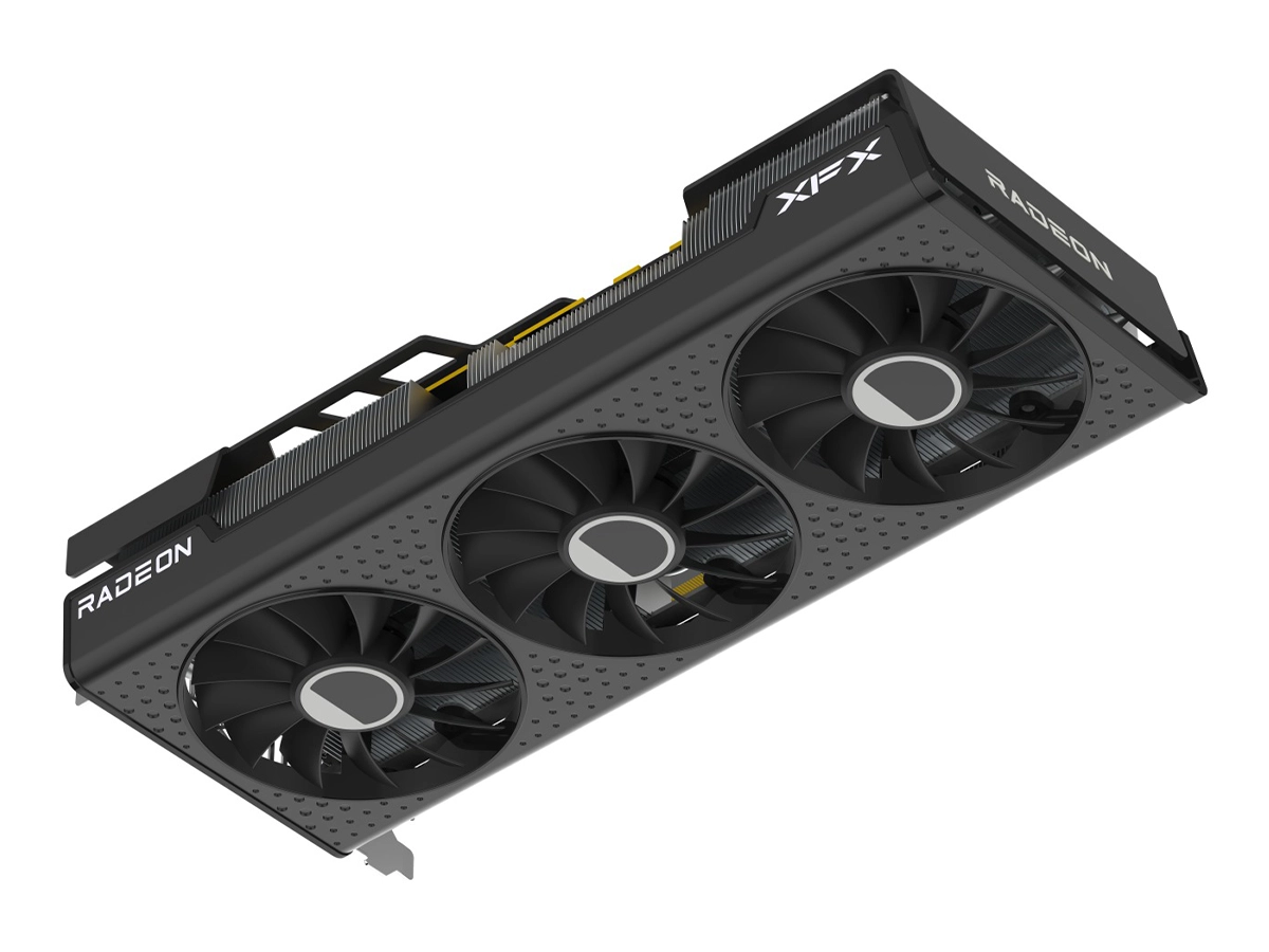 TARJETA DE VIDEO XFX SPEEDSTER QICK 309 RADEON RX 7600XT, (RX-76TQICKBP) 16GB, 128 BITS, GRAFICO PARA VIDEOJUEGOS, 3 VENTILADORES, PCI 4, (RX-76TSWFTF vista 3