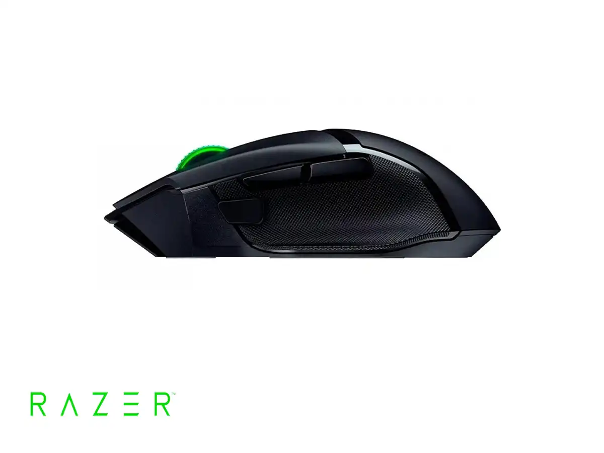 MOUSE INALAMBRICO RAZER BASILISK V3 X HYPERSPEED GAMING (RZ01-04870100-R3U1) 18.000 BOTONES, 7 BOTONES, RECEPTOR USB, BT, RGB, NEGRO vista 3
