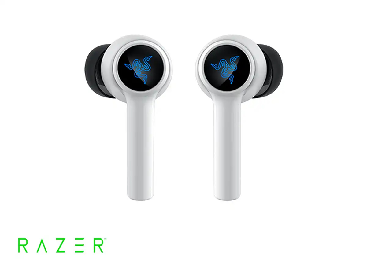 AUDIFONO RAZER HAMMERHEAD HYPERSPEED (RZ12-03820300-R3U1) CON MICROFONO, WIRELESS USB-C, BT, BLANCO vista 3