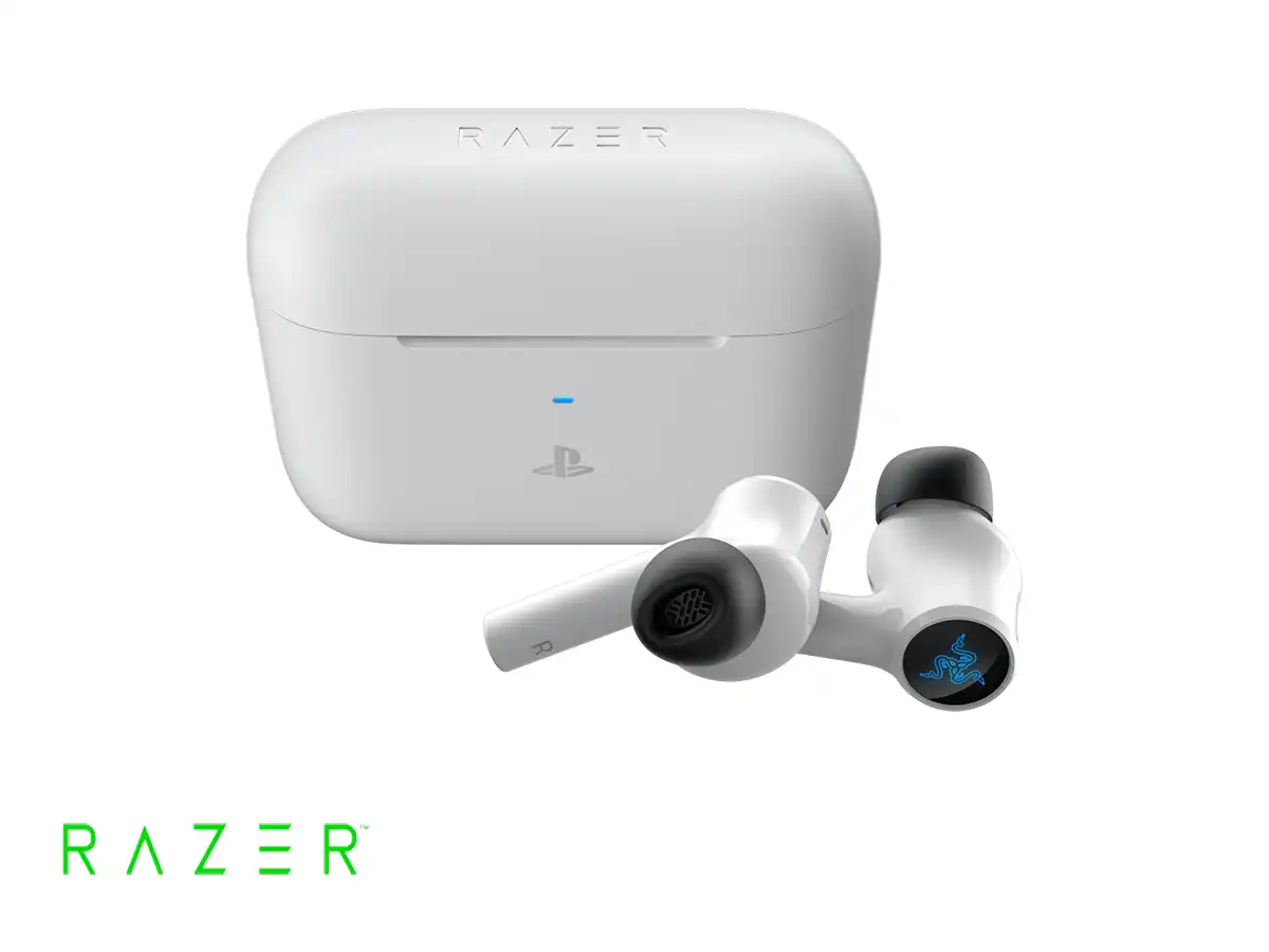 AUDIFONO RAZER HAMMERHEAD HYPERSPEED (RZ12-03820300-R3U1) CON MICROFONO, WIRELESS USB-C, BT, BLANCO vista 4