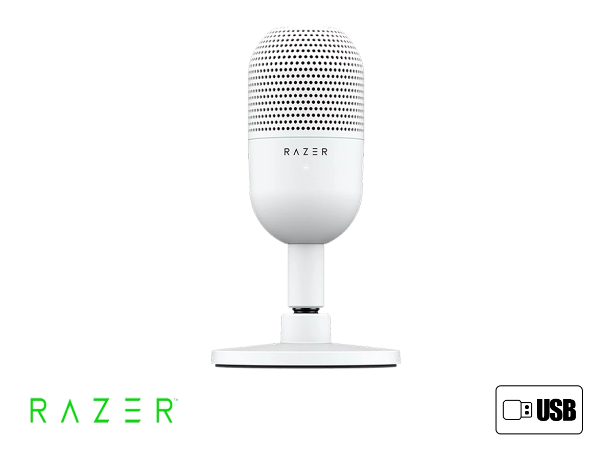 MICROFONO RAZER SEIREN V3 MINI (RZ19-05050300-R3U1) INTERFAZ USB, BLANCO vista 2