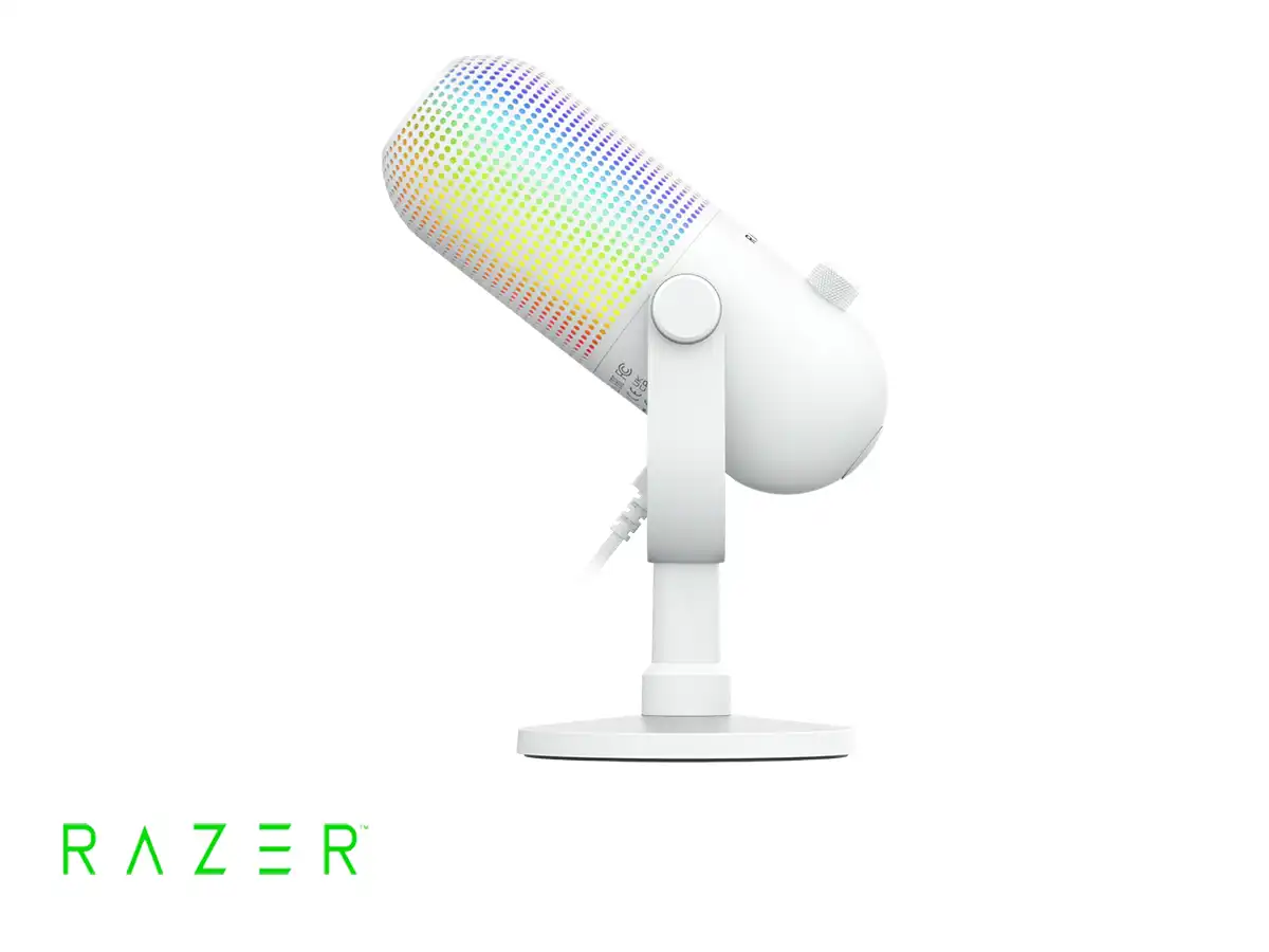 MICROFONO RAZER SEIREN V3 CHROMA (RZ19-05060200-R3U1) INTERFAZ USB, WHITE vista 4