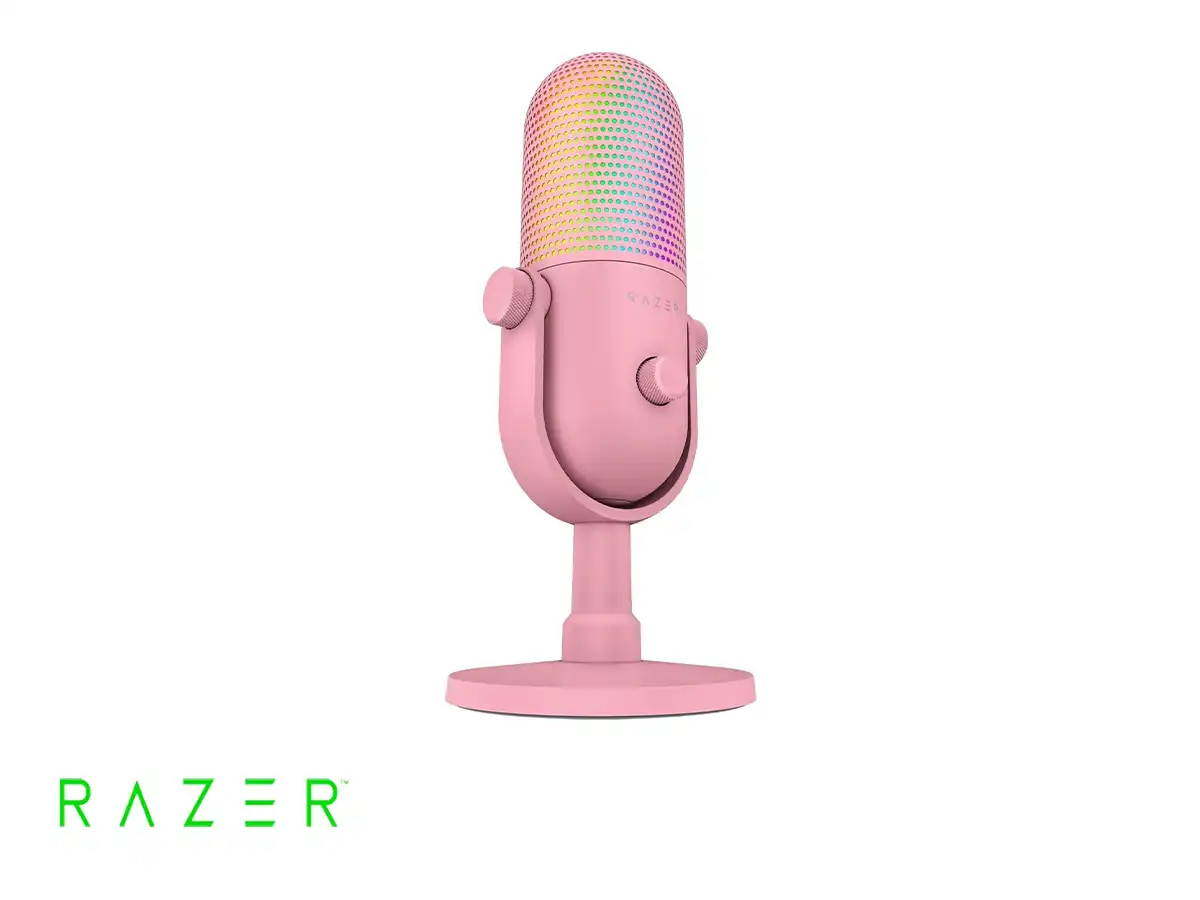 MICROFONO RAZER SEIREN V3 CHROMA (RZ19-05060300-R3U1) INTERFAZ USB, PINK vista 3