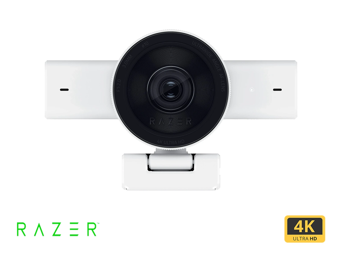 CAMARA WEB RAZER KIYO V2 4K , MICROFONO INCORPORADO, RESOLUCION 4K UHD, 2,1 , COOLR BLANCO (RZ19-05370200-R3U1) vista 2