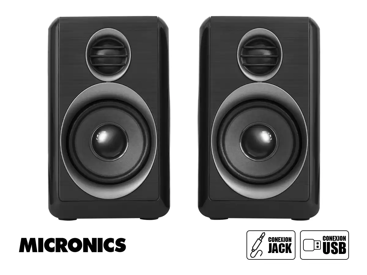 PARLANTE MICRONICS IRON MIC S314B 10 WATTS (S314B) INTERFAZ JACK 3.5 MM Y USB ENEGÍA vista 2