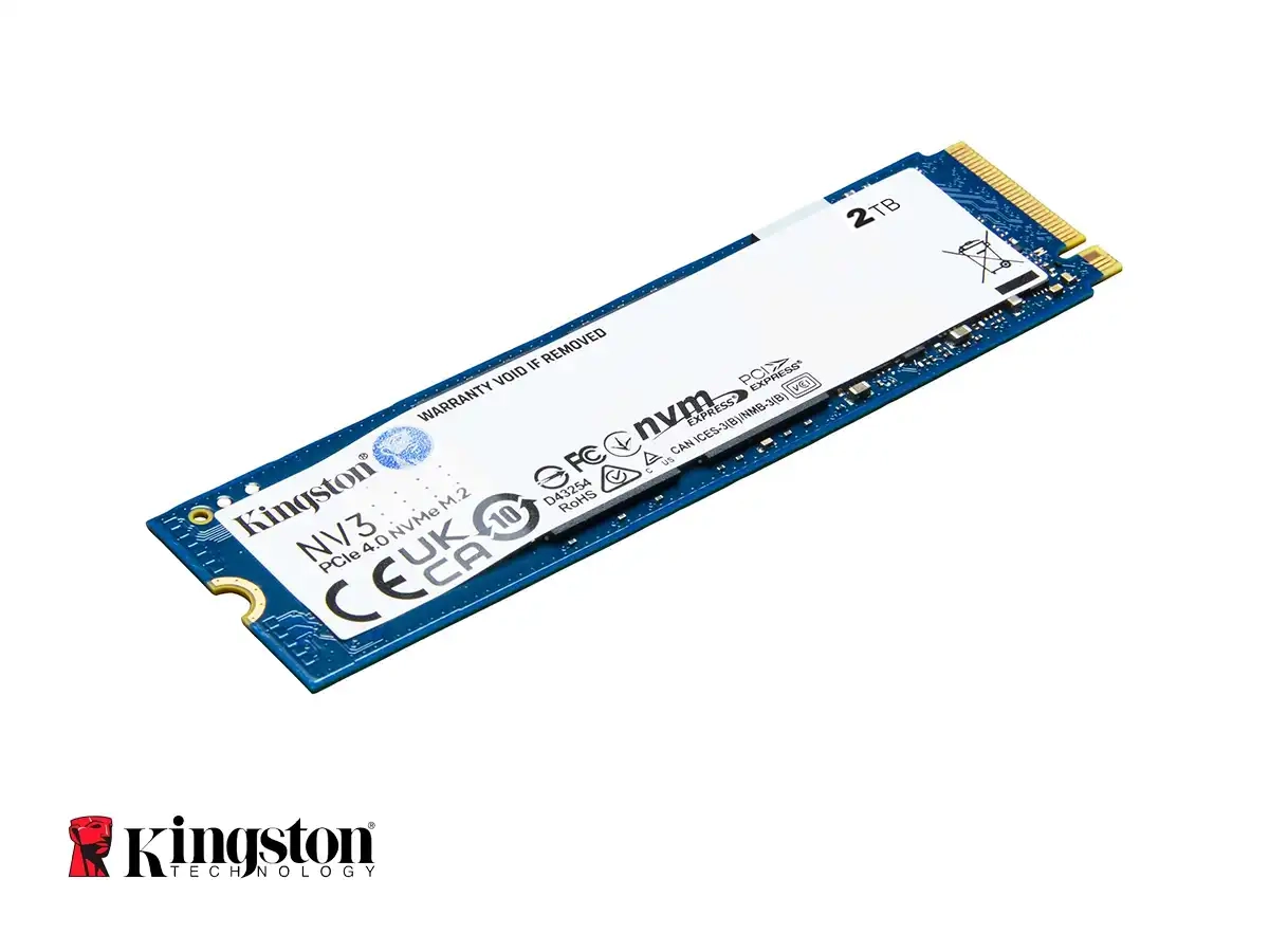 UNIDAD DE ALMACENAMIENTO SSD M.2 PCIE KINGSTON 2TB NVME NV3, 2280 (SNV3S/2000G) vista 3