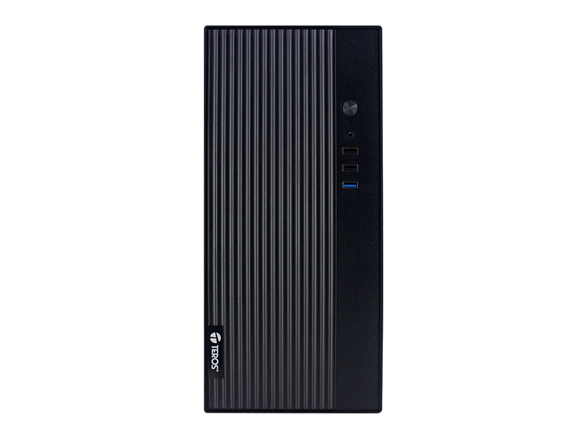 CASE TEROS MINI TOWER (TE-1035S) FUENTE 250W NEGRO vista 3