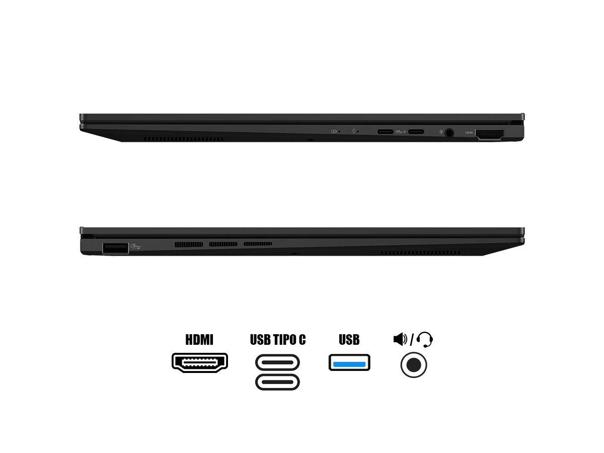 LAPTOP ASUS AMD RYZEN AI 7 445 ZENBOOK UM3406GA (UM3406GA-WS76T) RAM 16GB, SSD 1TB, PANTALLA 14 WUXGA OLED TACTIL, WIN11, JADE BLACK vista 3