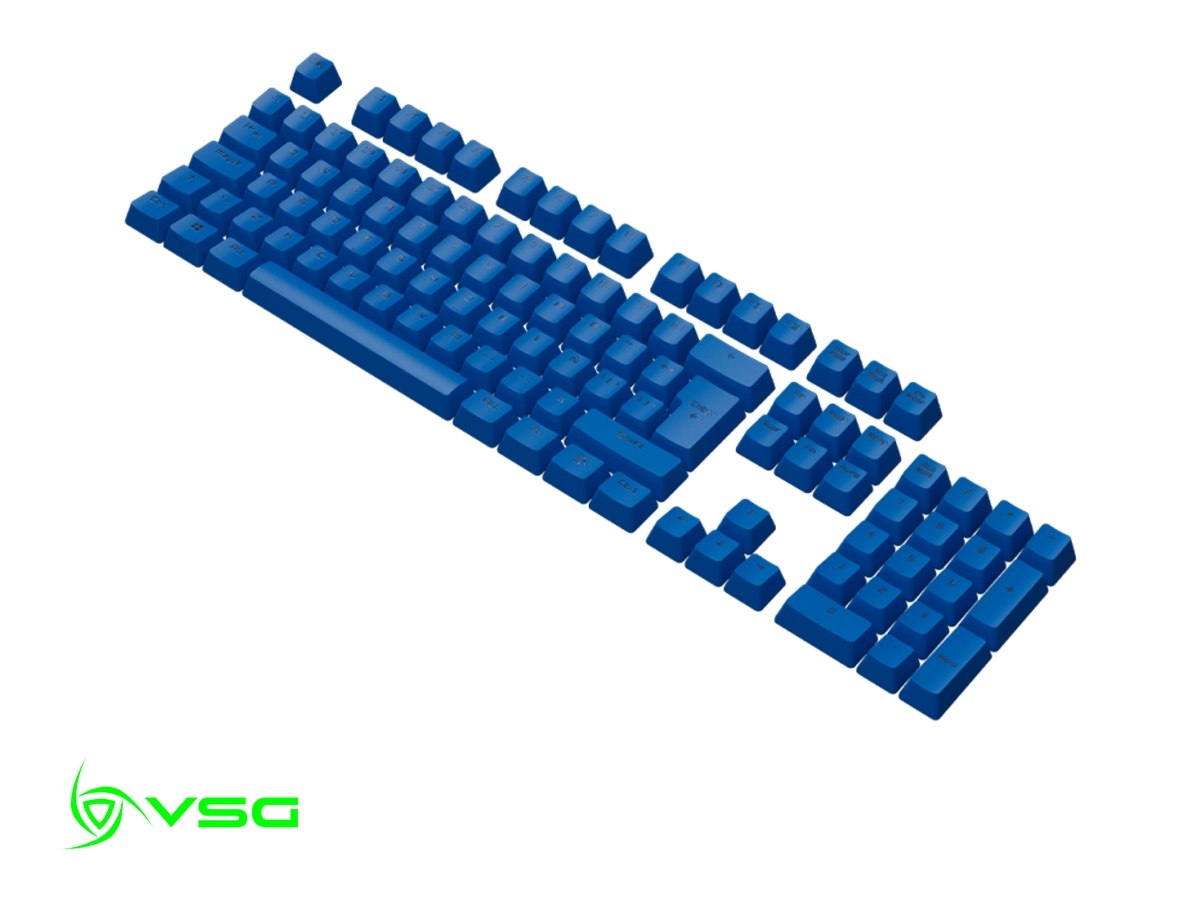 SET DE TECLADO VSG STARDUST KEPLER, 105 TECLAS BLUE DOBLE INYECCION OEM (VG-KC207-BLUE) vista 2