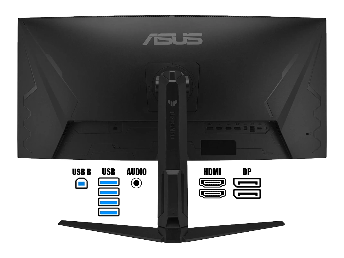 MONITOR ASUS 34 PULGADAS TUF GAMING VG34WQL5A (VG34WQL5A) FRECUENCIA 200HZ, 1MS, CURVO, 1 HDMI, 1 DP, HDR400, ALTAVOCES vista 3
