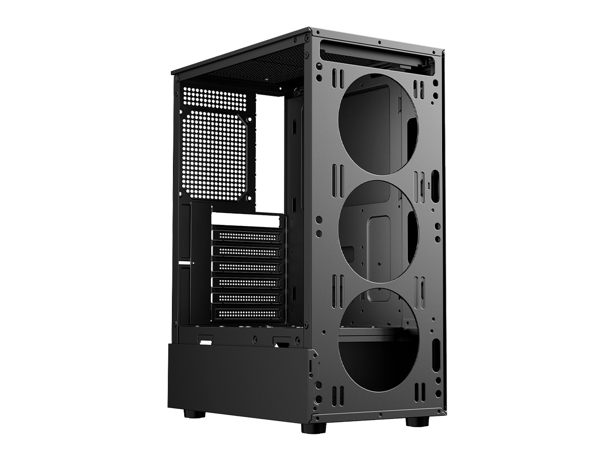 CASE DATAONE GAMER ZIGMA G02 S/FUENTE (ZIGMA-G02) VIDRIO TEMPLADO, 4X12, LED ARGB, NEGRO vista 3