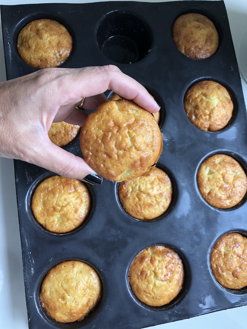 Bolinhos de Banana e Passas