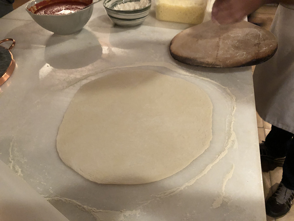 Massa de Pizza com Levain