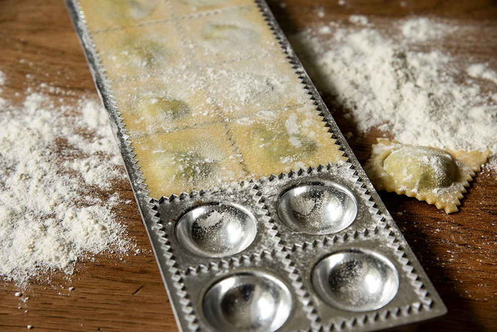 Ravioli de Espinafre e Ricota com Molho de Tomate