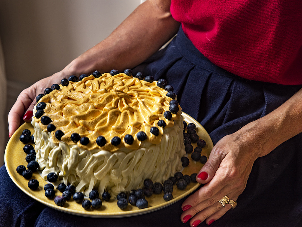 Bolo de Blueberries e Limão-Siciliano