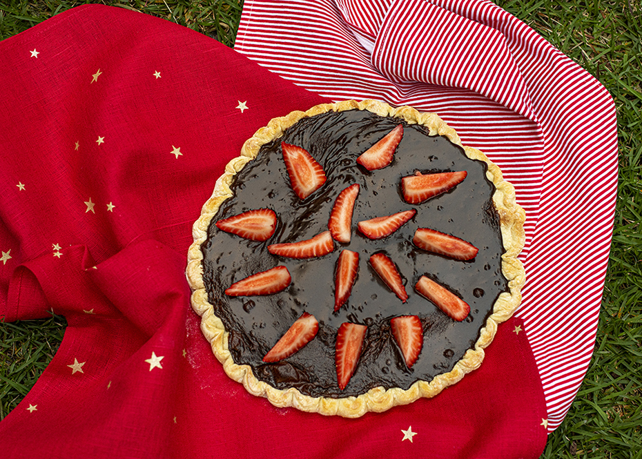 Pizza de Brigadeiro com Morango