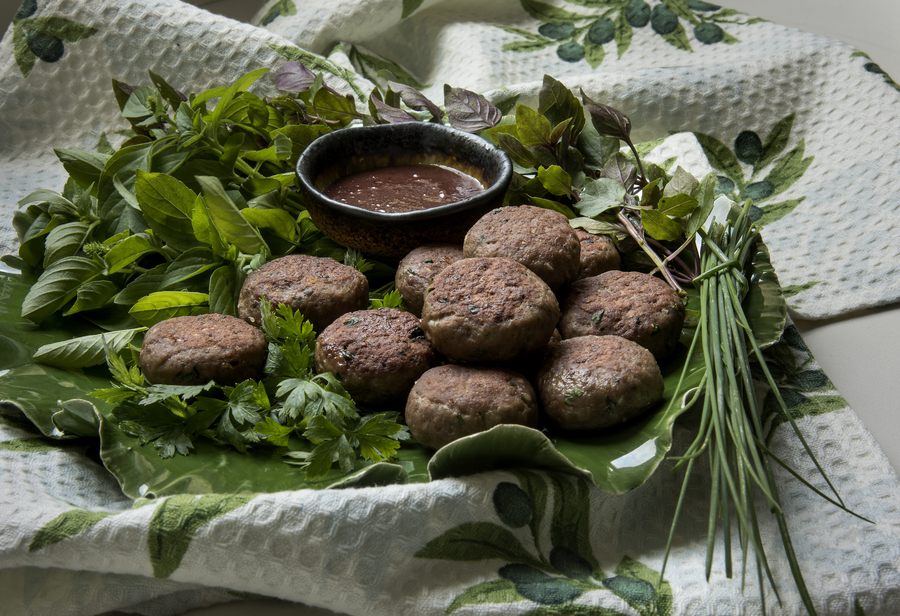 Kebab com Geleia de Cereja