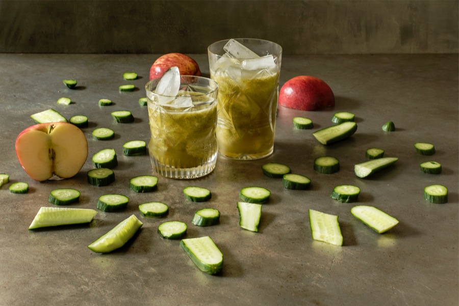 Refresco de Maçã, Pepino e Hortelã